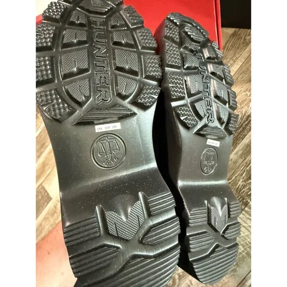 Hunter Womens Waterproof Seam-Sealed Black Rain Boots Size US 6 Durable Non-Slip - Picture 4 of 10